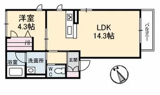 アルフラットSII【2階】の間取り