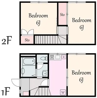 ハイツホープヒルズB棟【1階】の間取り