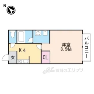 千秀VIII【1階】の間取り