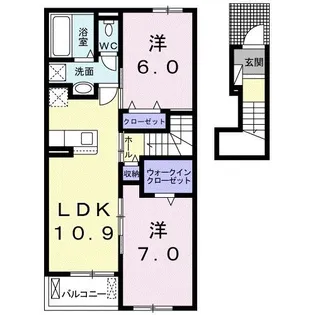 RAVi A【2階】の間取り