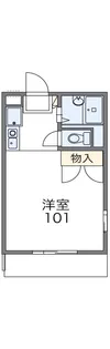 レオパレスTAMA【2階】の間取り