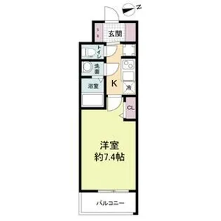 スペーシア日本橋東【14階】の間取り