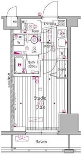 ガーラ・ステーション横濱関内【4階】の間取り