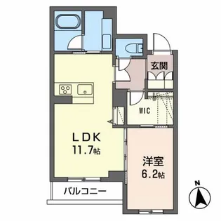 メゾンマスト富沢【2階】の間取り