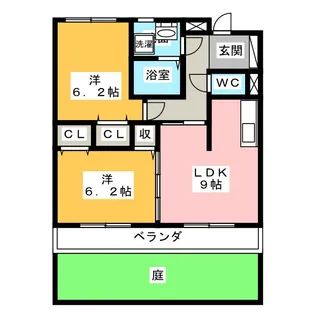 メルベーユ【1階】の間取り