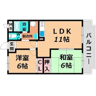 グロウス【2階】の間取り