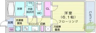 サニープレイス仙台東口【2階】の間取り