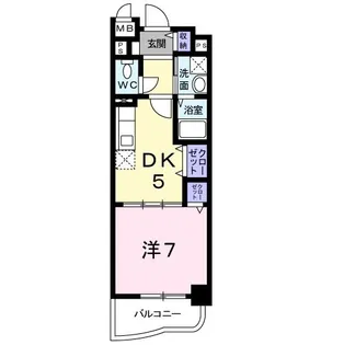 アリスト大和高田【3階】の間取り