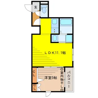 RISE MITAKA【2階】の間取り