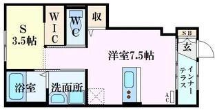 ANERA HARADA【1階】の間取り