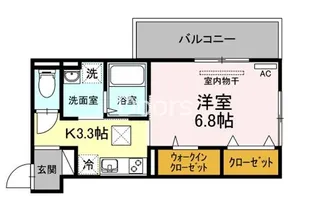 アルシオネ岡山駅西【1階】の間取り