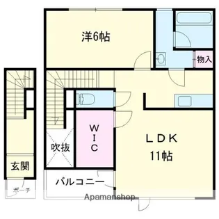 フォルトゥーナ上厚真【2階】の間取り