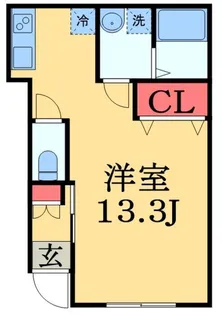 メゾンドエーグル【1階】の間取り