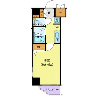 エグゼ浅草弐番館【2階】の間取り