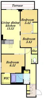 エトワール・フィラント【1階】の間取り