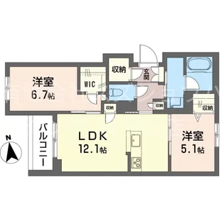 メゾングランデ【2階】の間取り
