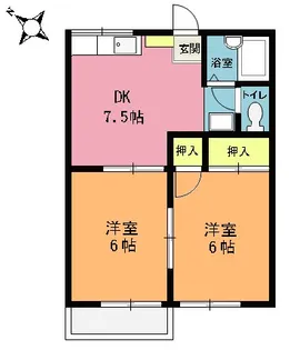 中央グリーンパーク【2階】の間取り