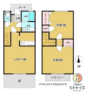 アソシエ弐番館の間取り