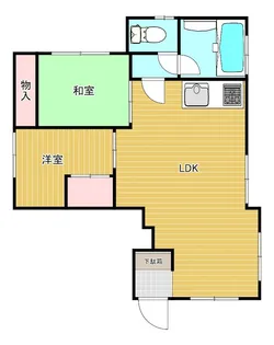 青木アパート【1階】の間取り
