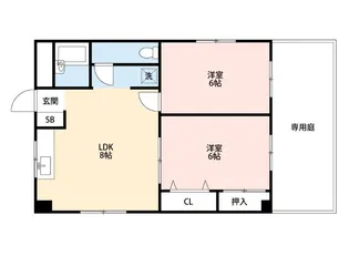 大森マンション【1階】の間取り