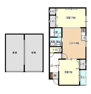 リバーサイド前田【3階】の間取り