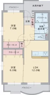 ベアテスPTMII【1階】の間取り