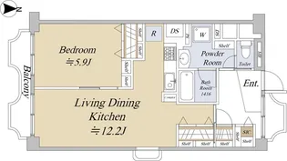 カーサ和泉【7階】の間取り