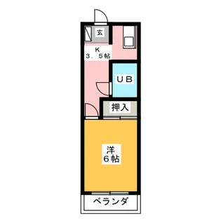 チェリオ小鹿【2階】の間取り