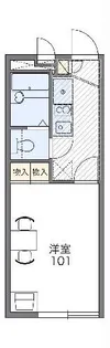 レオパレスエスペランサD【2階】の間取り