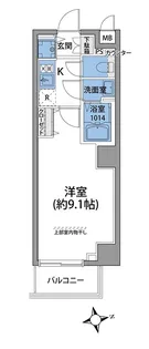 Excerosa芝公園(エクセローザ芝公園)【6階】の間取り