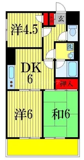 セジュール津田沼【7階】の間取り