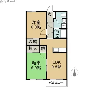 エルセントラル菰野【1階】の間取り