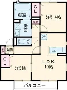 リジュールSAKURA C【2階】の間取り