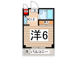 メゾン六浦【2階】の間取り