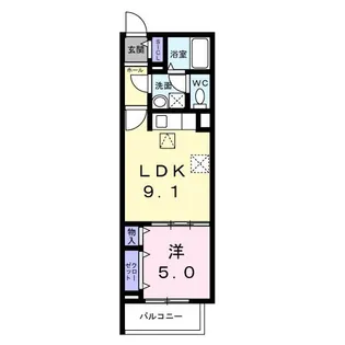 ヒカルサ尼崎栗山町【1階】の間取り
