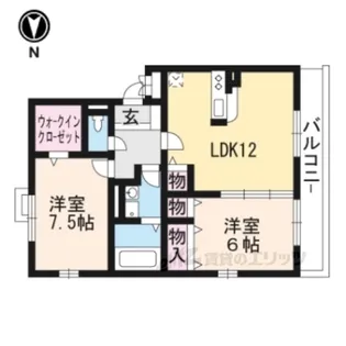 レークタウンB棟【2階】の間取り