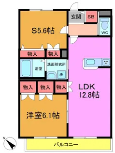 ソレイユ【1階】の間取り