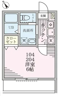 ベルゾーネ八城【2階】の間取り