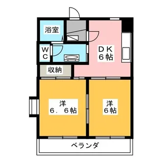 フェリース鈴木【1階】の間取り