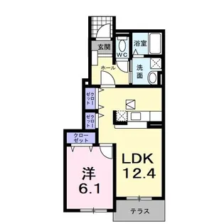 i-Fiore A【1階】の間取り