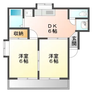 エスポアール小原【2階】の間取り