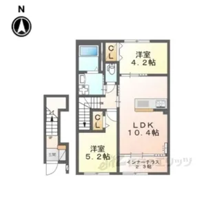 リヴィエール壬生【2階】の間取り