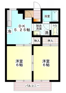 コーポラス桜木 B棟【2階】の間取り