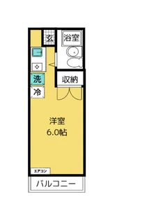フローリッシュ坪井【1階】の間取り