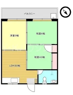 知念アパートII【2階】の間取り