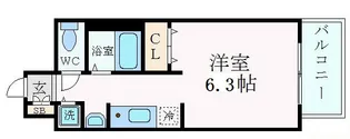 アクロス京都西大路【4階】の間取り