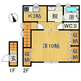 フェリシテ【2階】の間取り