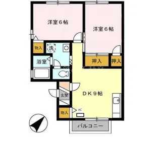 ヴァンセジュールI【2階】の間取り