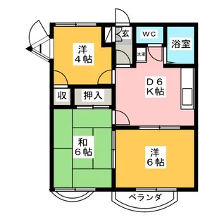 青木コーポ【2階】の間取り