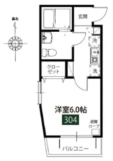 メルディア梅島III【3階】の間取り